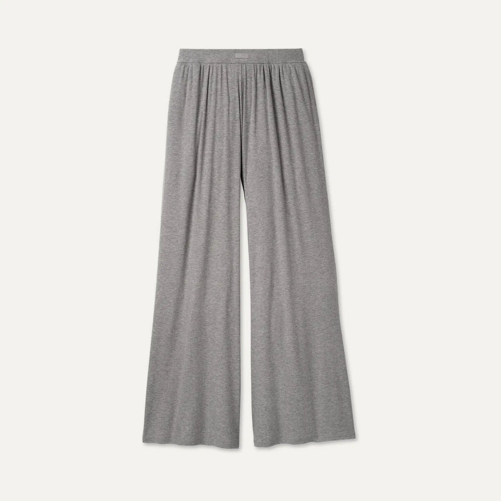 Women's Imogen Wide Leg Pant Rib - GREY HEATHER