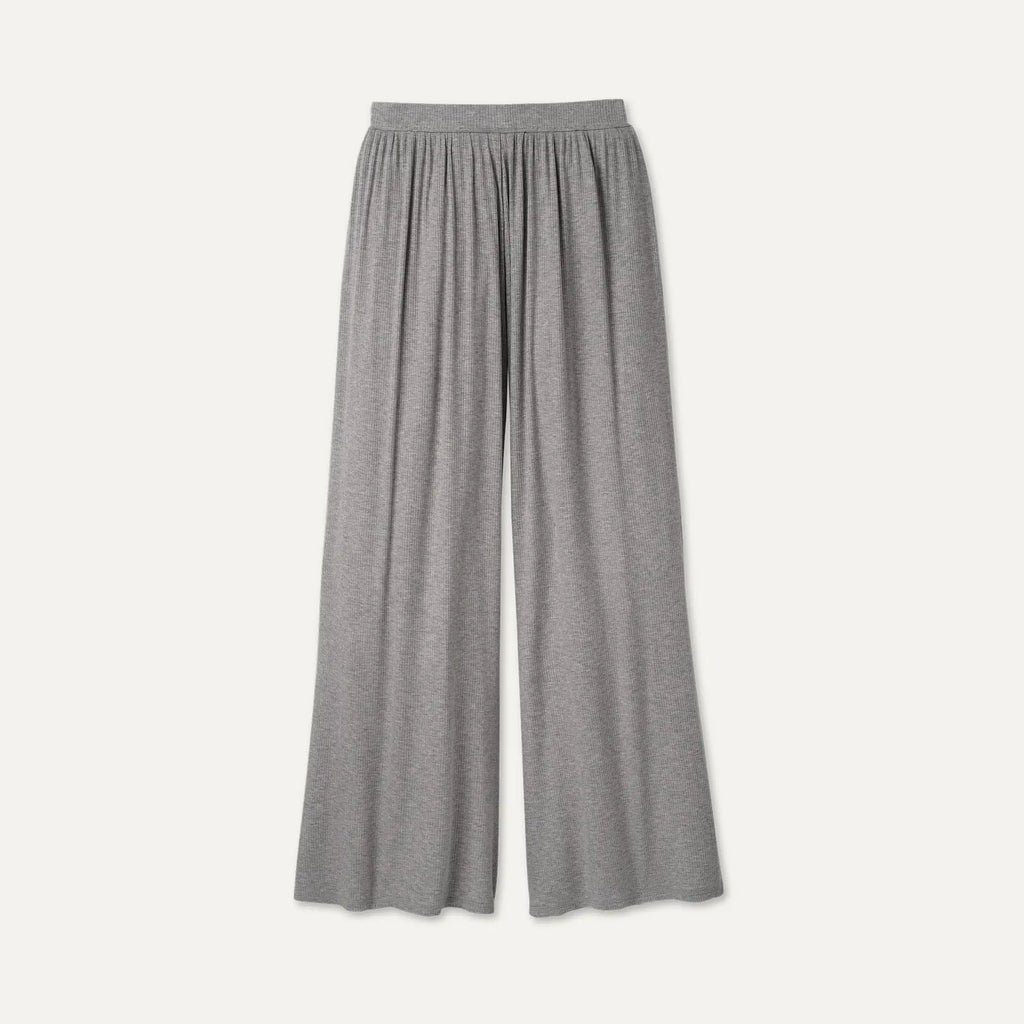 Women's Imogen Wide Leg Pant Rib - GREY HEATHER