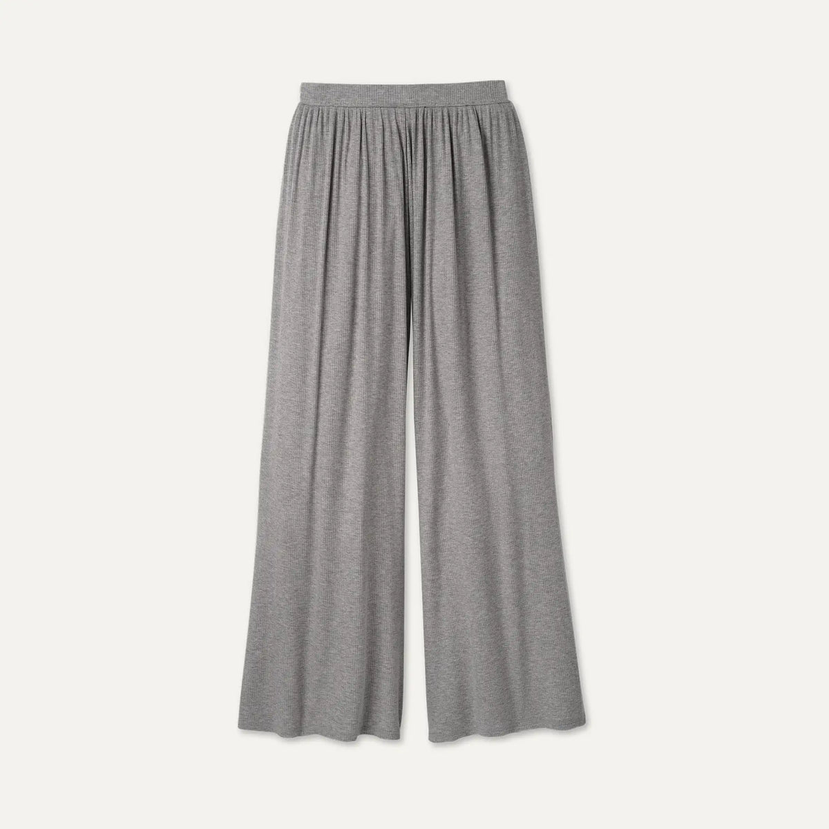Women's Imogen Wide Leg Pant Rib - GREY HEATHER