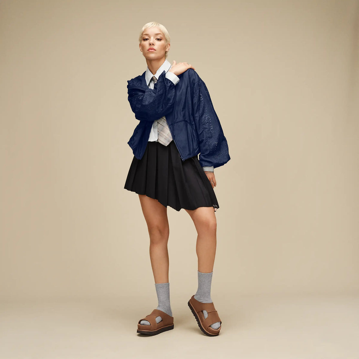 Women's Chiara Full-Zip Hooded Jacket - NAVY