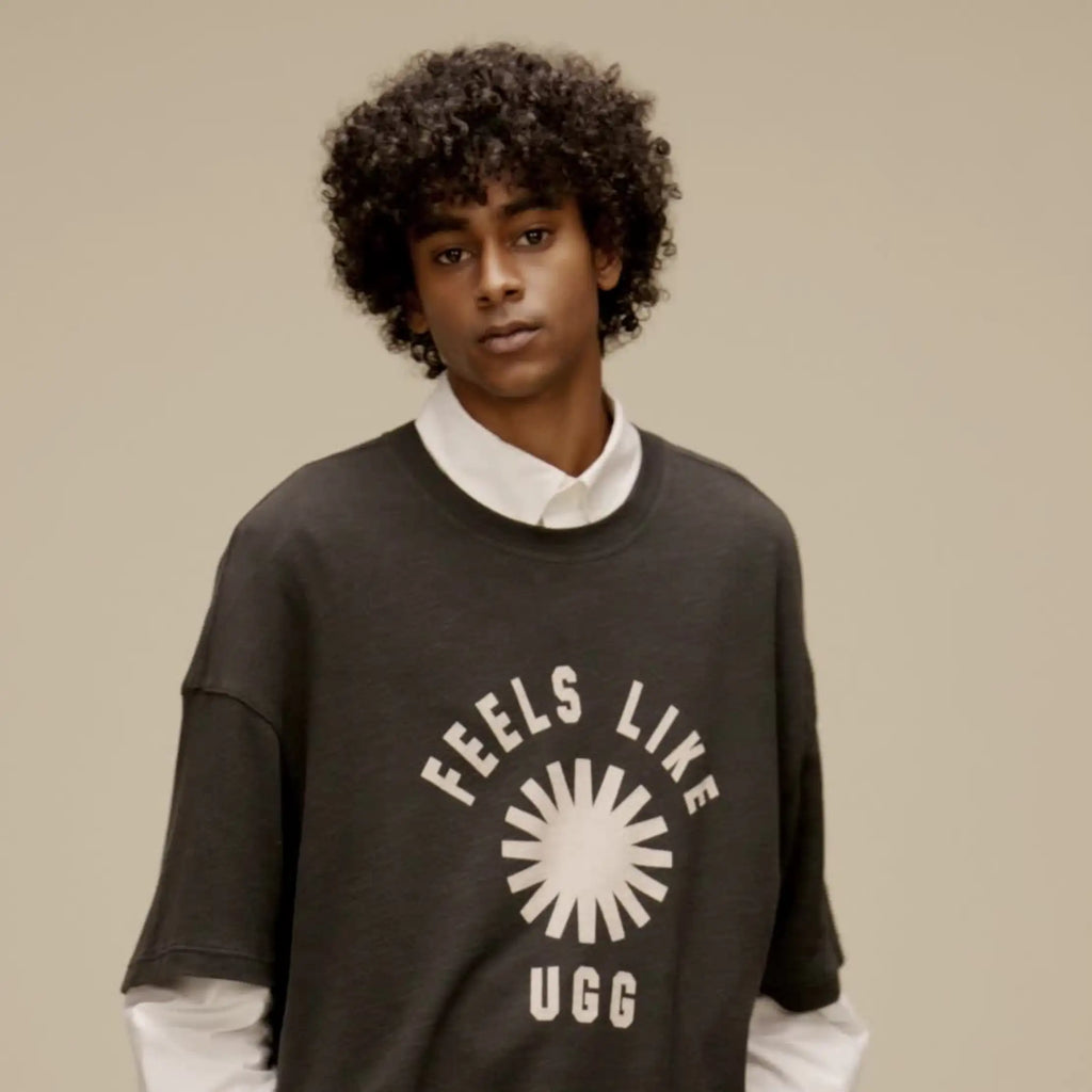 All Gender Feels Like UGG Tee - INK / CREAM