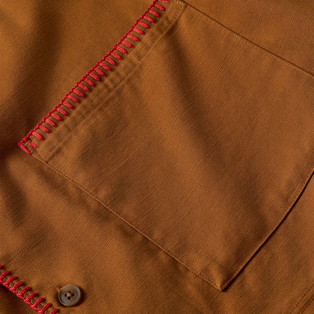 Men's Zakari Top - BROWN MUSTARD