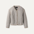 All Gender Sun Quilted Jacket - LIGHT GREY