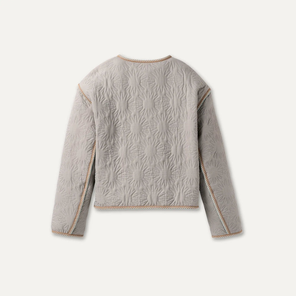 All Gender Sun Quilted Jacket - LIGHT GREY