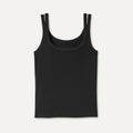 Women's Nael Tank Rib - BLACK