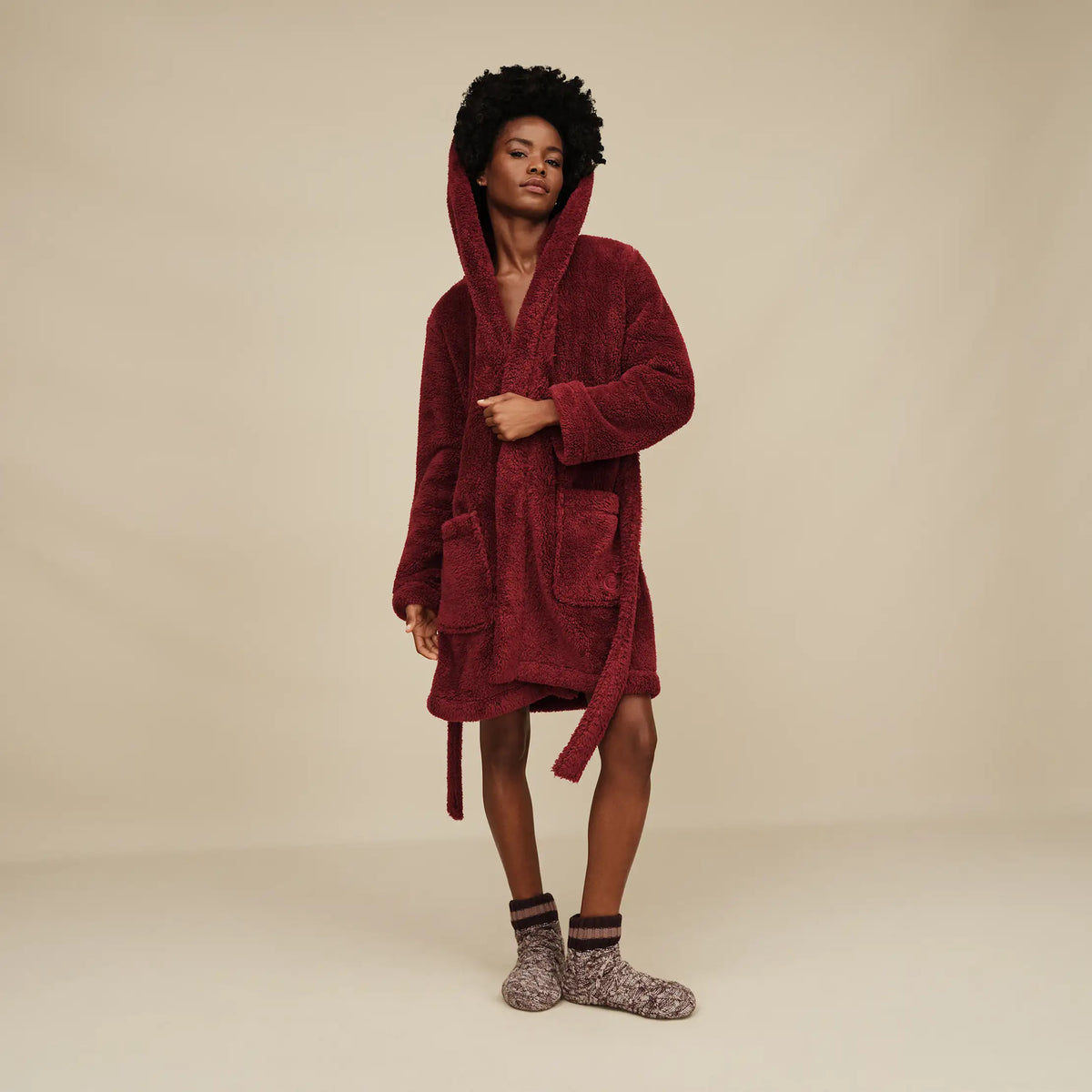 Women's Deedee Fleece Lined Quarter II - DARK CARAMEL