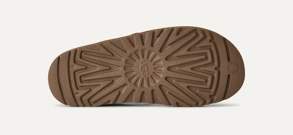 Women's Greenport Cross Strap Slide - CHESTNUT