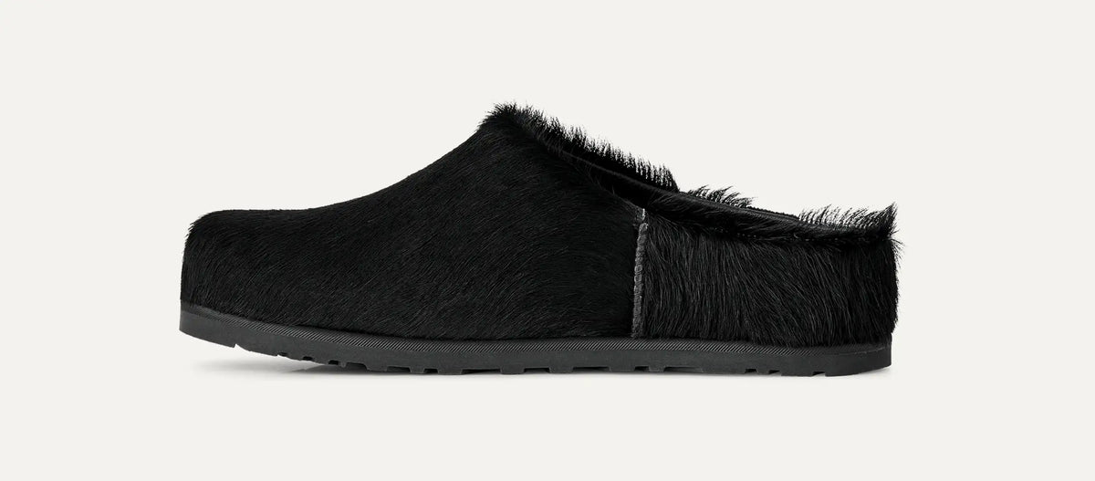 Women's Otzo Calf Hair Clog - BLACK