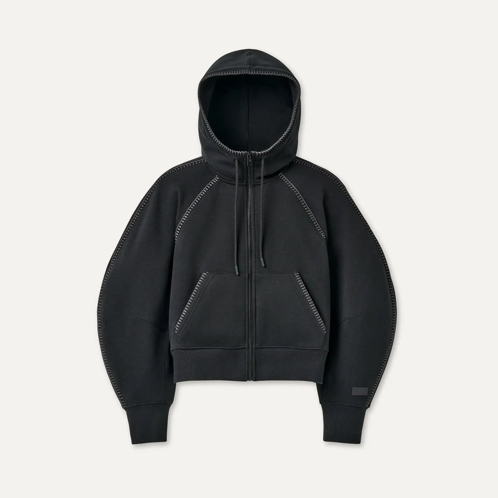 Women's Classic Full-Zip Hoodie - BLACK