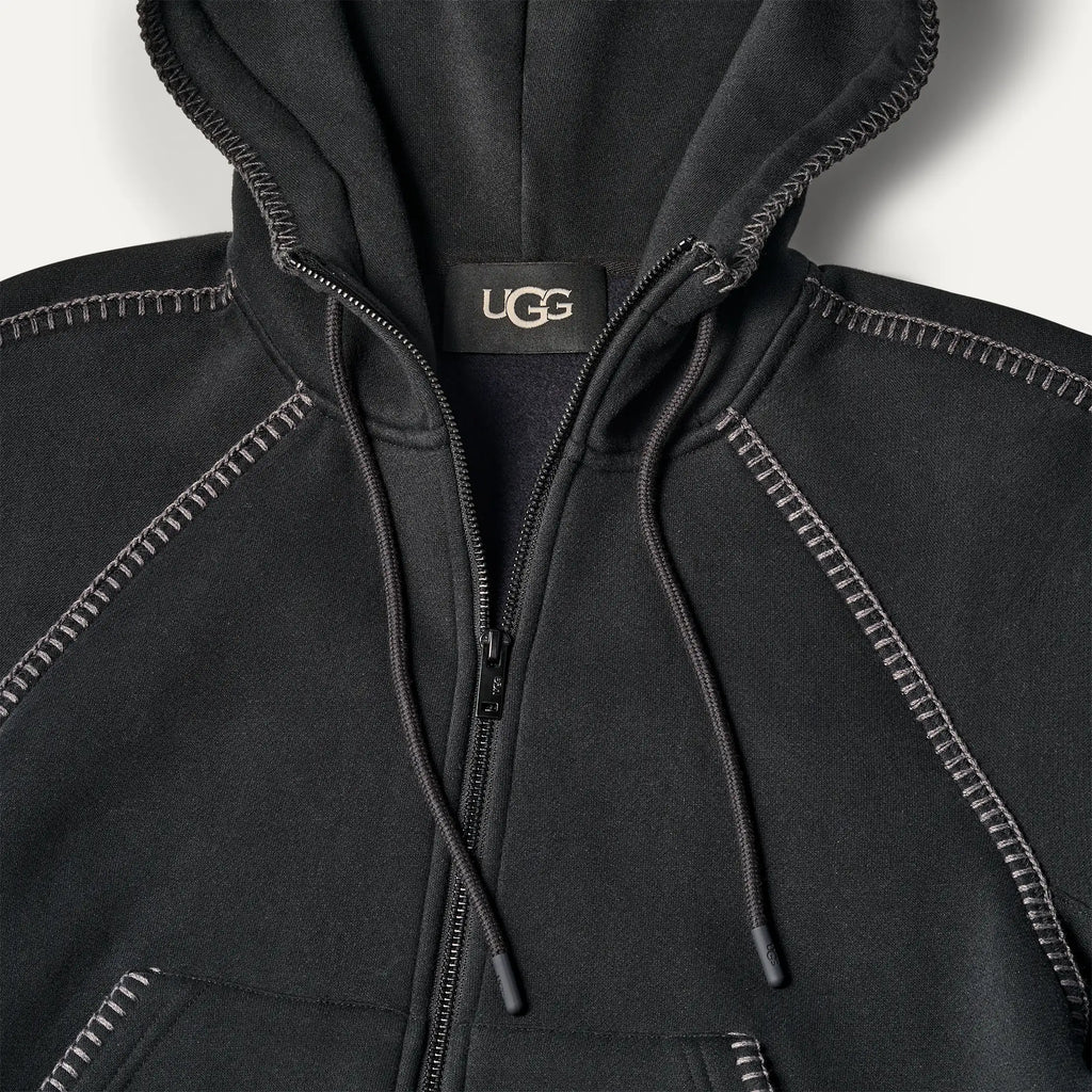 Women's Classic Full-Zip Hoodie - BLACK