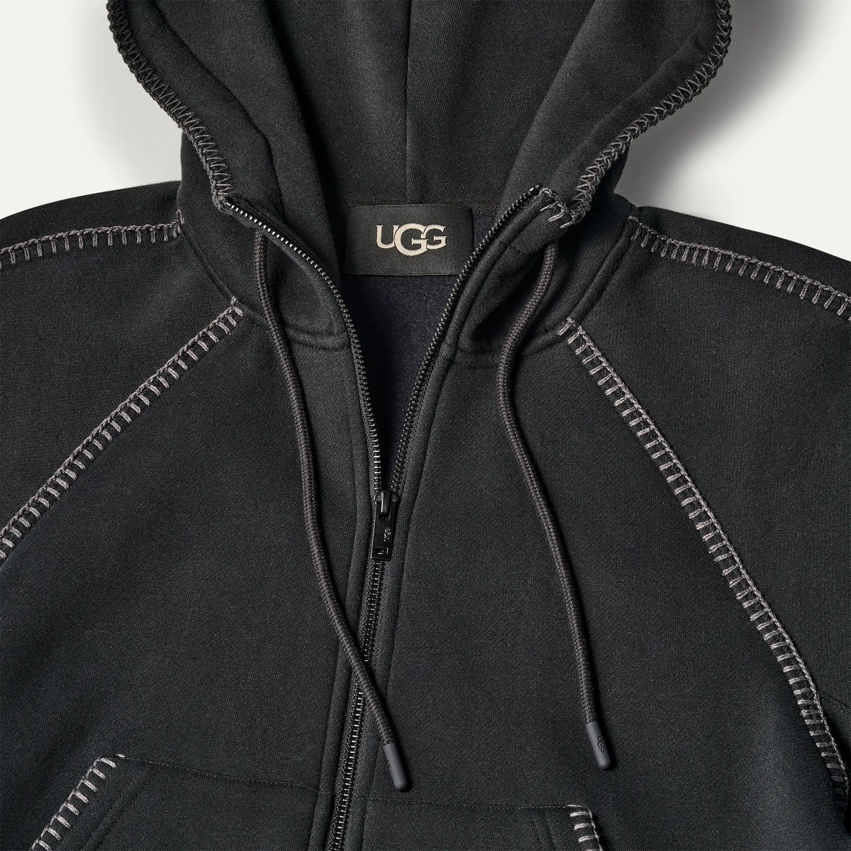 Women's Classic Full-Zip Hoodie - BLACK
