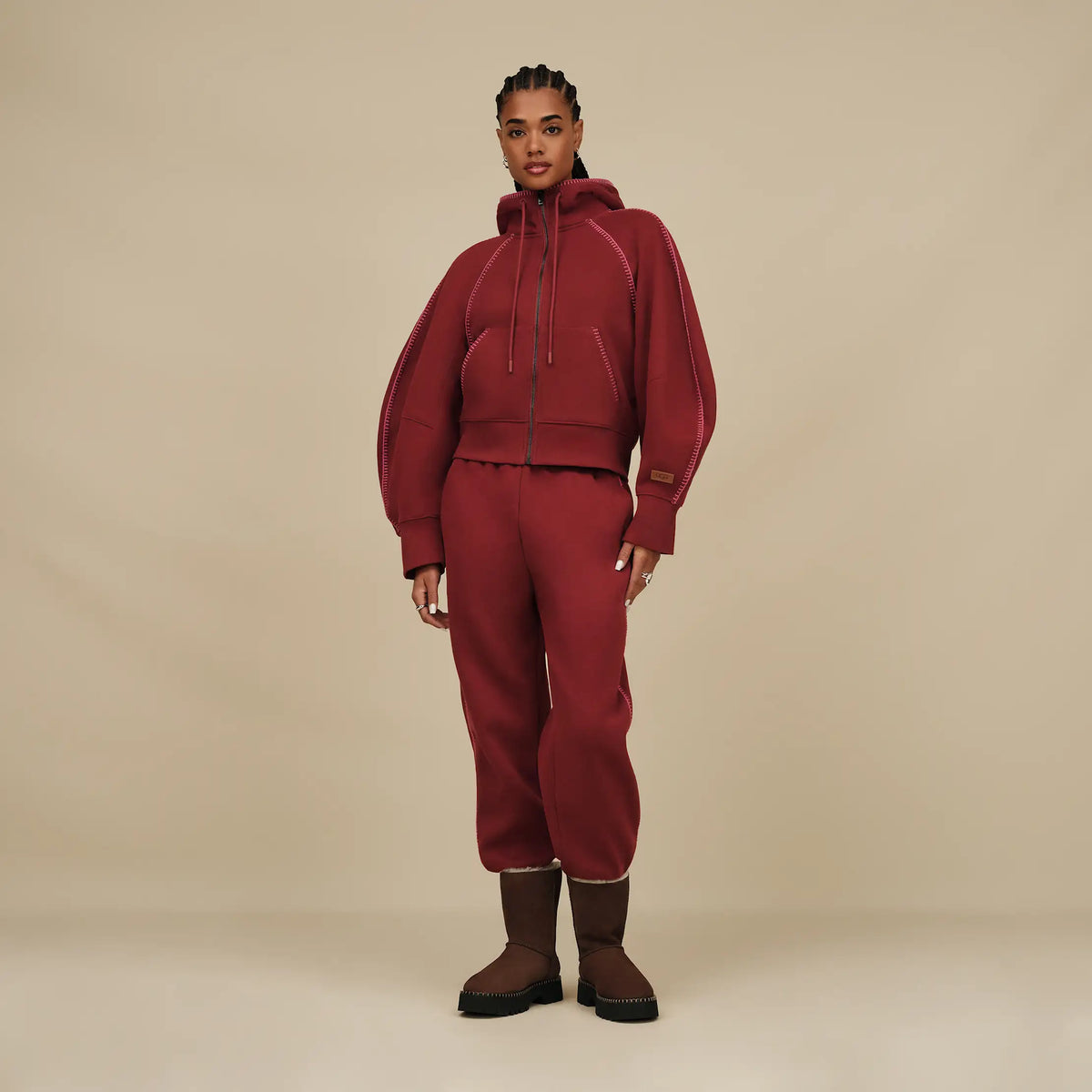 Women's Classic Full-Zip Hoodie - COFFEE BERRY