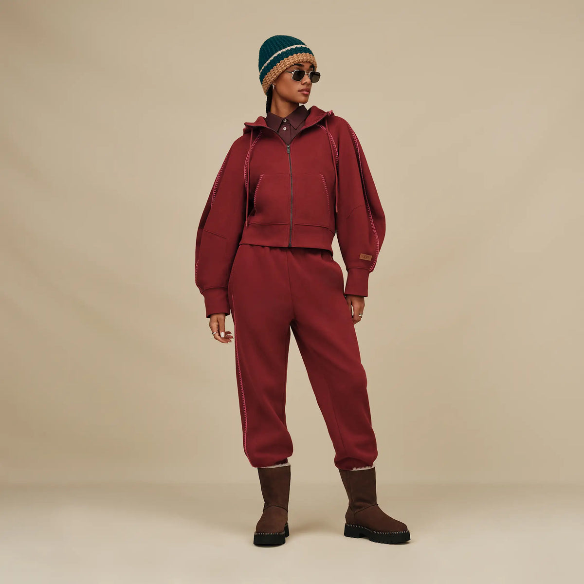 Women's Classic Full-Zip Hoodie - COFFEE BERRY