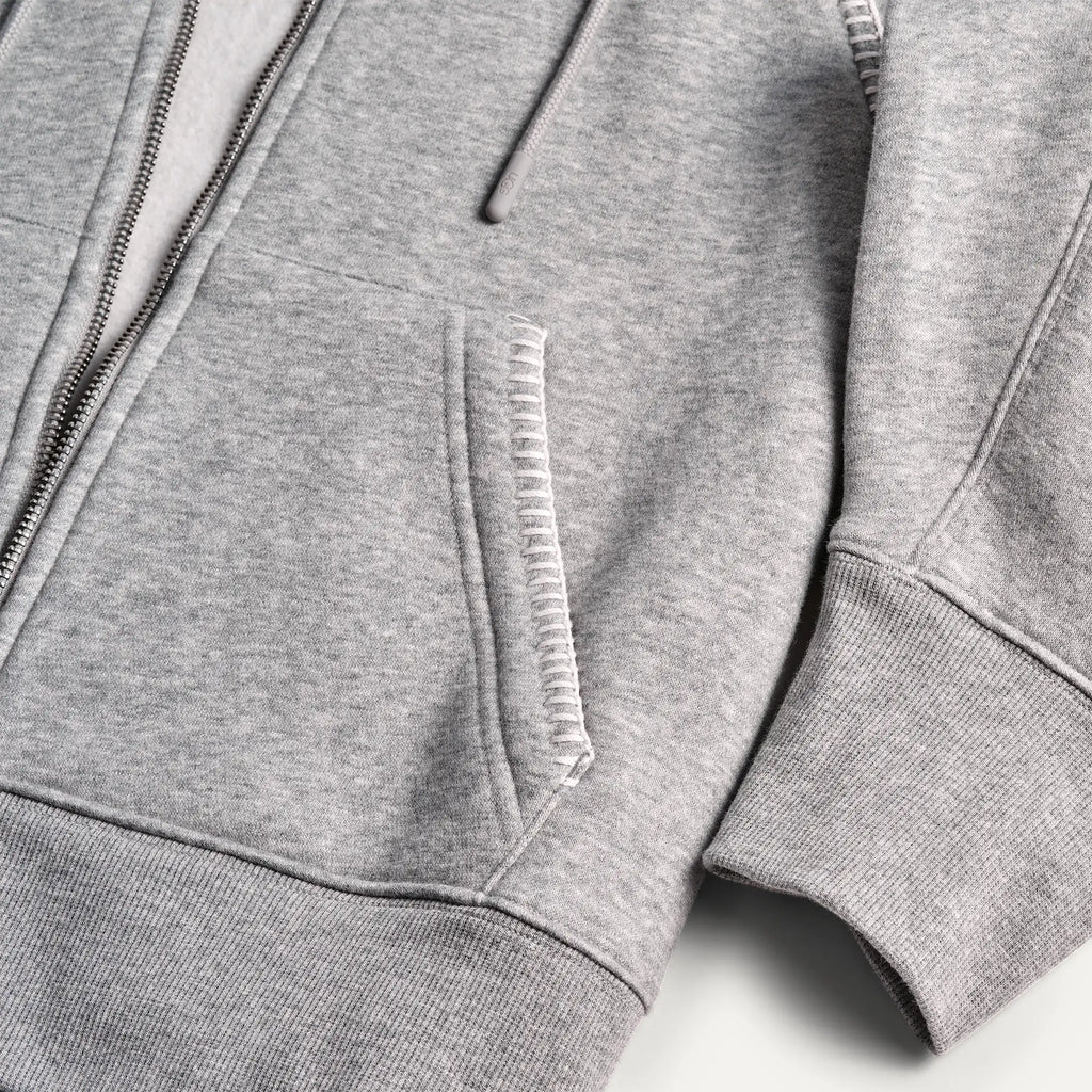 Women's Classic Full-Zip Hoodie - GREY HEATHER