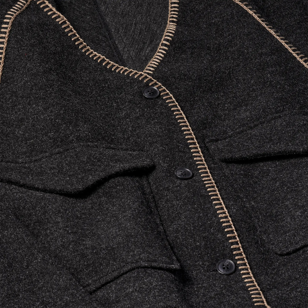 Women's Rina Button-Up Top - BLACK HEATHER
