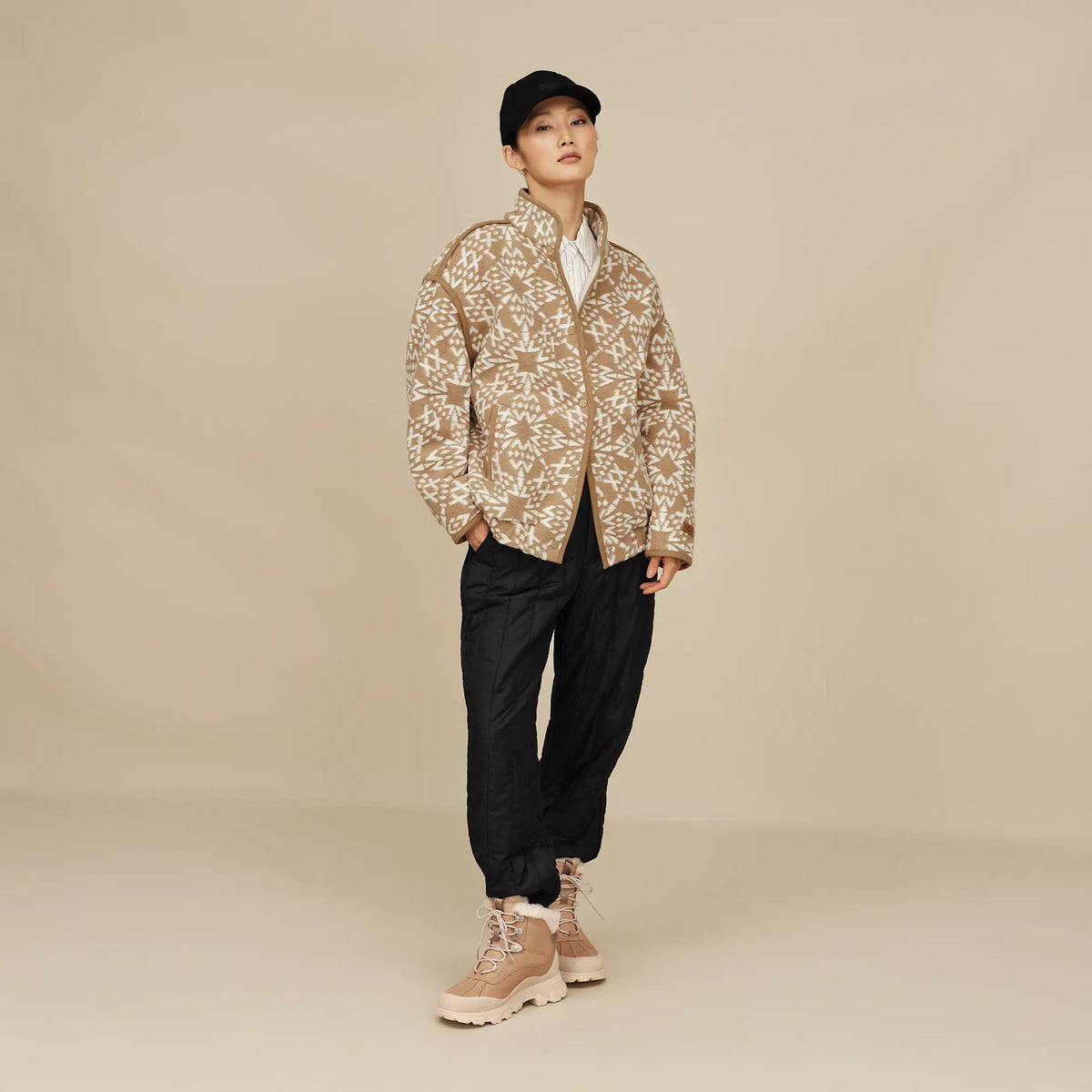 Women's Brigh Snap Jacket - SAND