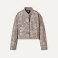 Women's Botanic Embroidered Jacket - OYSTER HEATHER