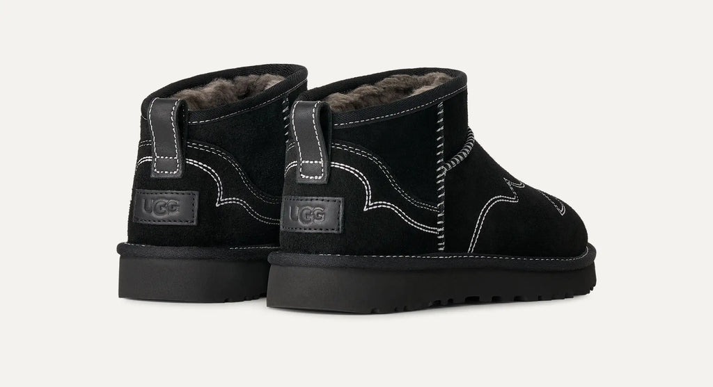 Women's Classic Ultra Mini Western - BLACK