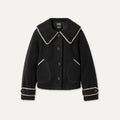 Women's Nikia Collared Jacket - BLACK