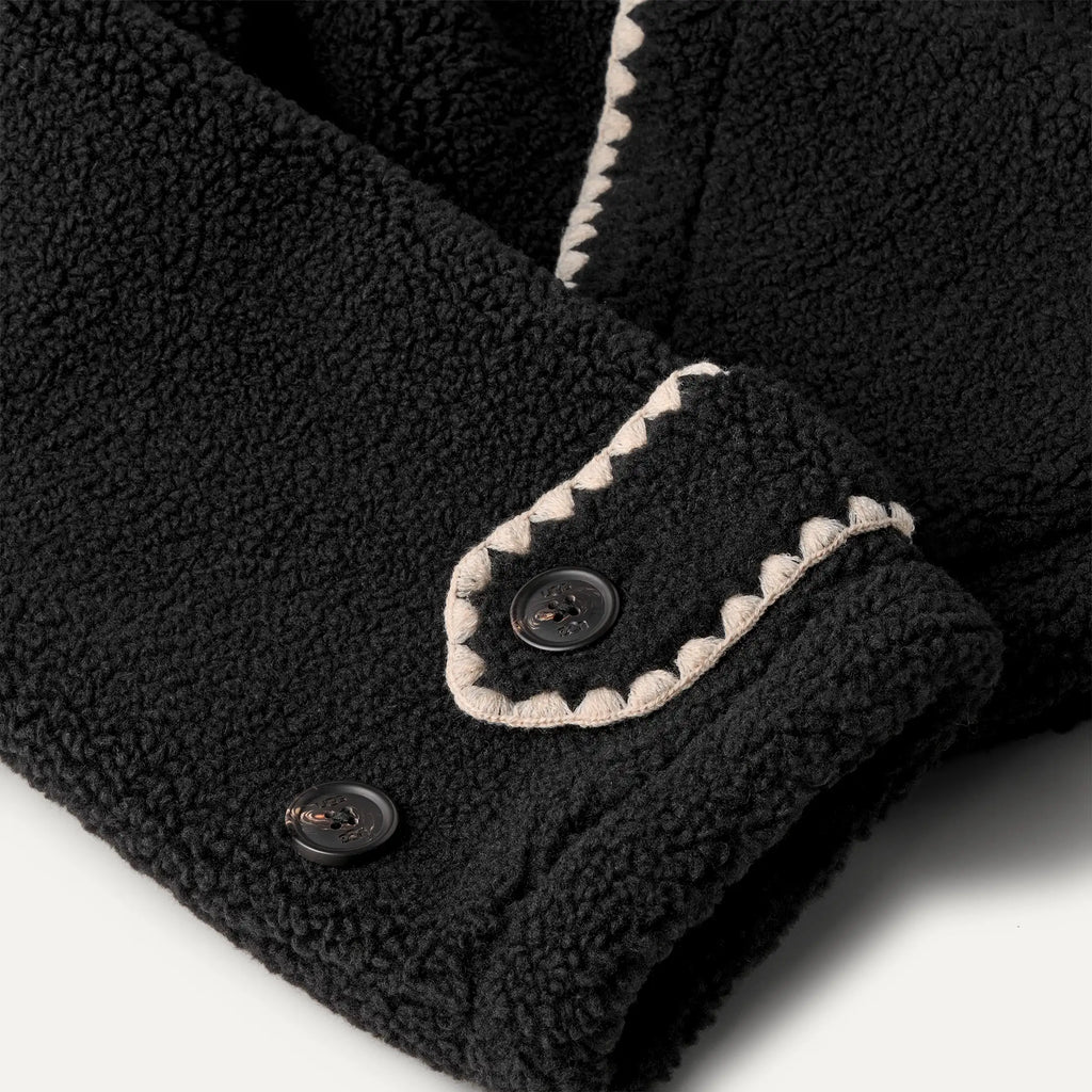 Women's Nikia Collared Jacket - BLACK