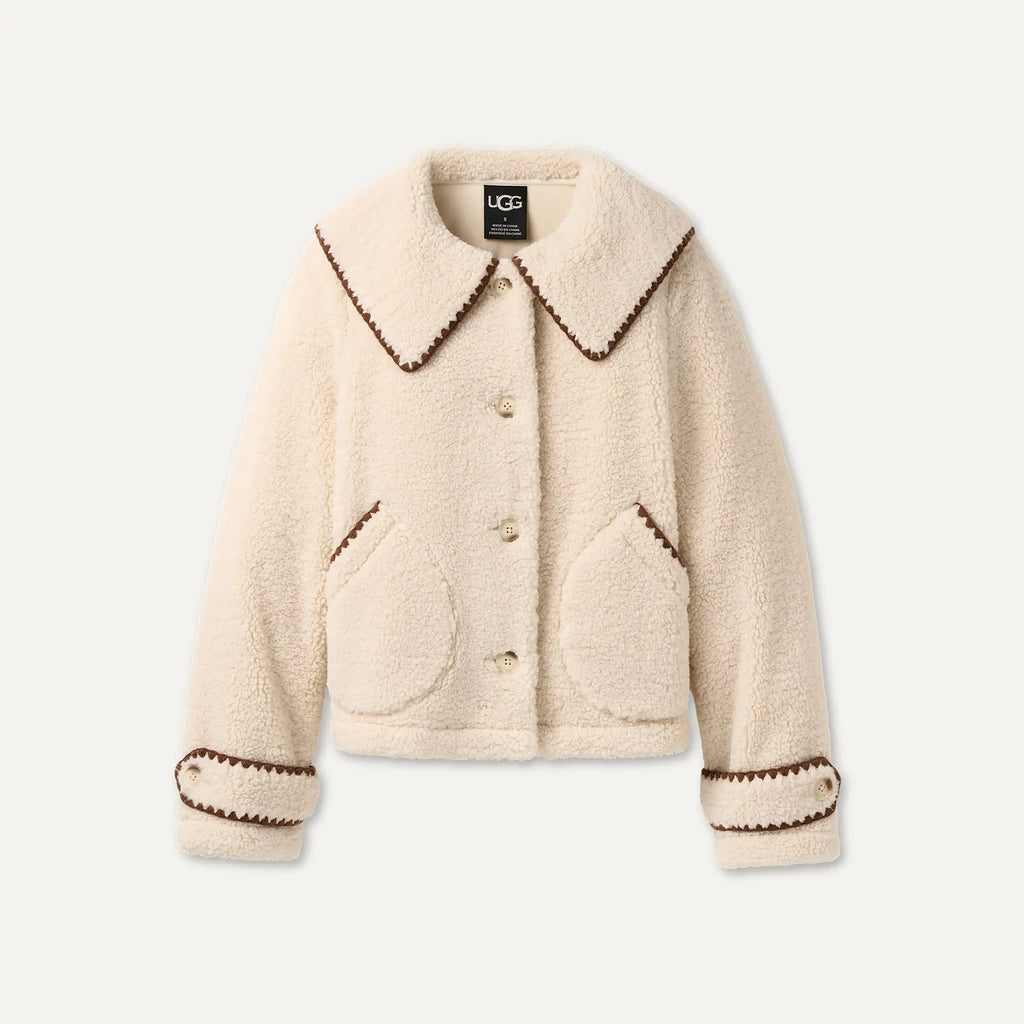 Women's Nikia Collared Jacket - CREAM