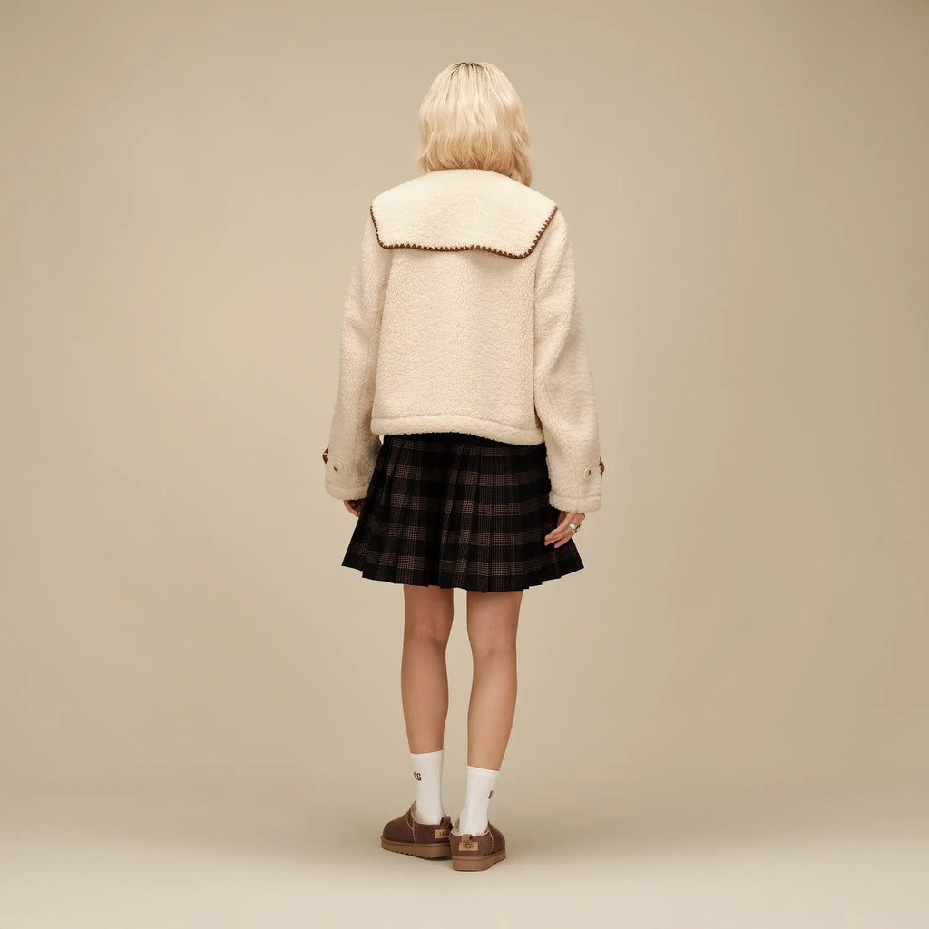 Women's Nikia Collared Jacket - CREAM