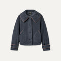 Women's Nikia Collared Jacket - EVE BLUE