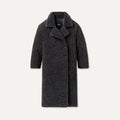 Women's Gertrude Long Teddy Coat II - INK