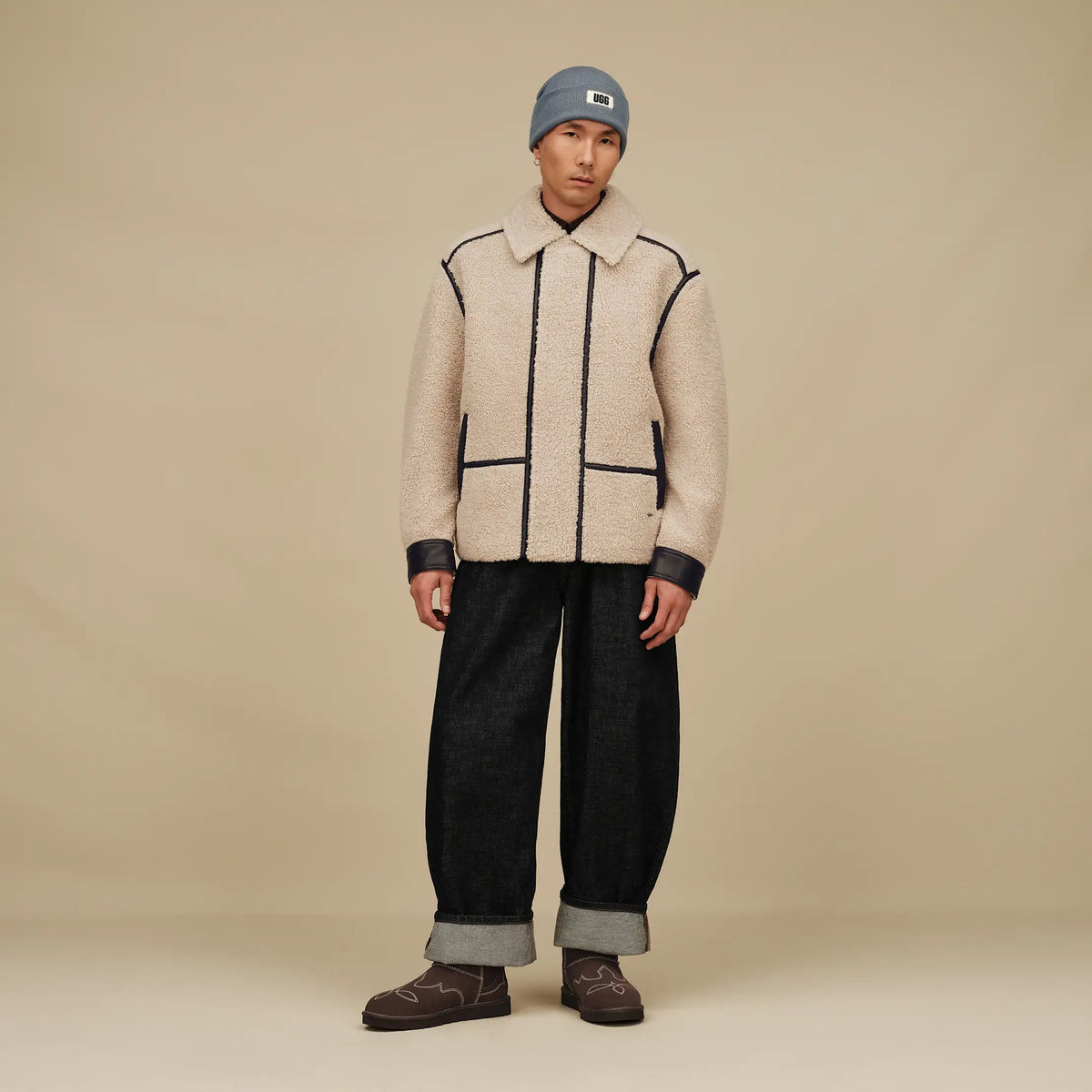 Men's Quinley Jacket - BLUFF / BLACK