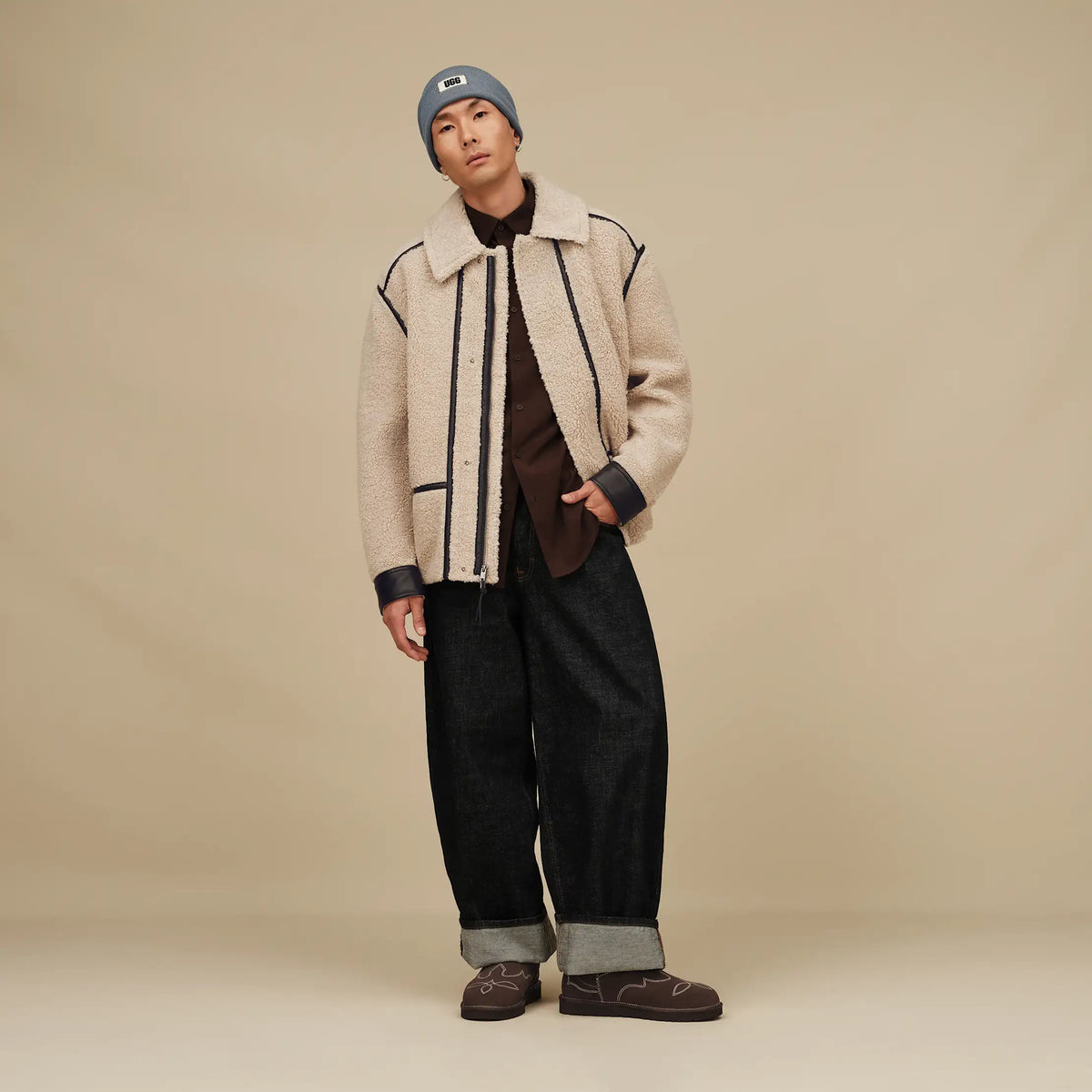 Men's Quinley Jacket - BLUFF / BLACK