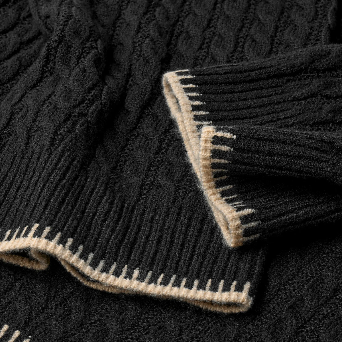 Women's Rylynn Quarter-Zip Sweater - BLACK