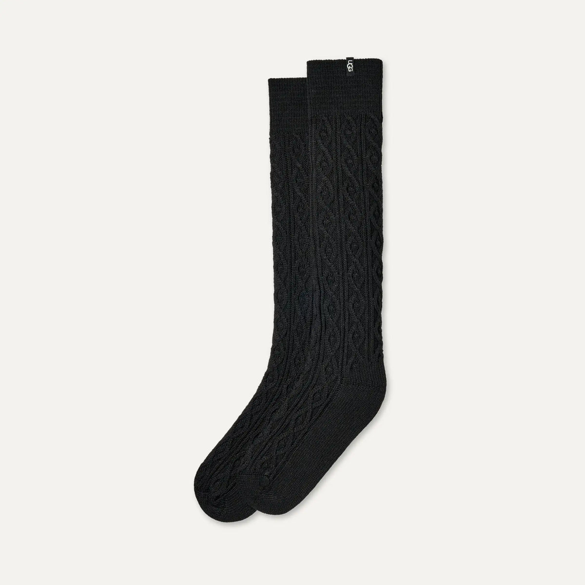 Women's Rensa Cable Knit Knee High - BLACK
