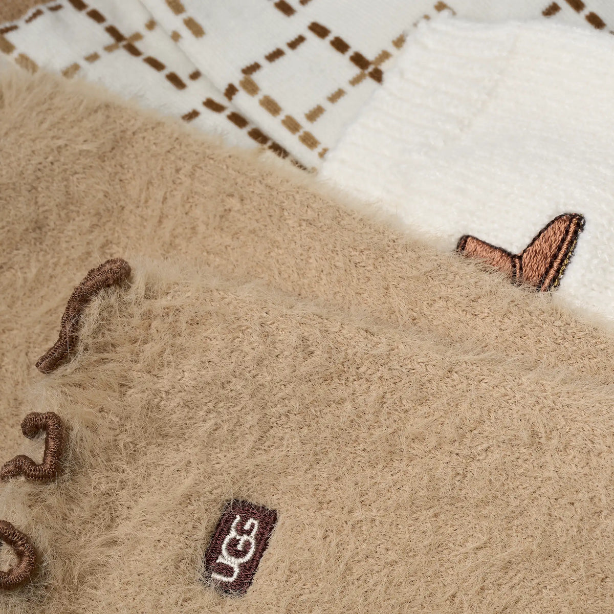 Women's UGG Classic Crew 3 Pack - CLASSIC BOOT / PLAID / SAND