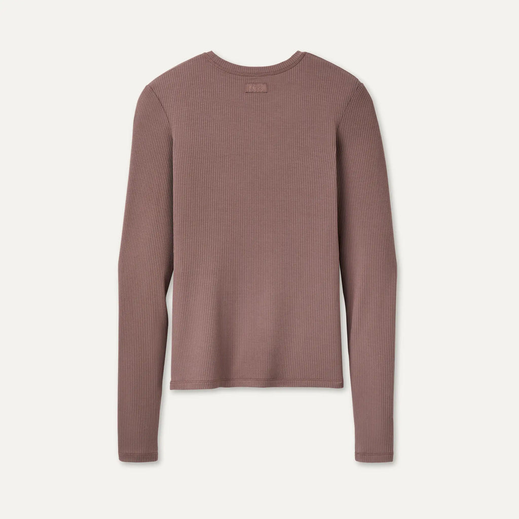 Women's Aidelene Long Sleeve Rib Tee - ALLSPICE