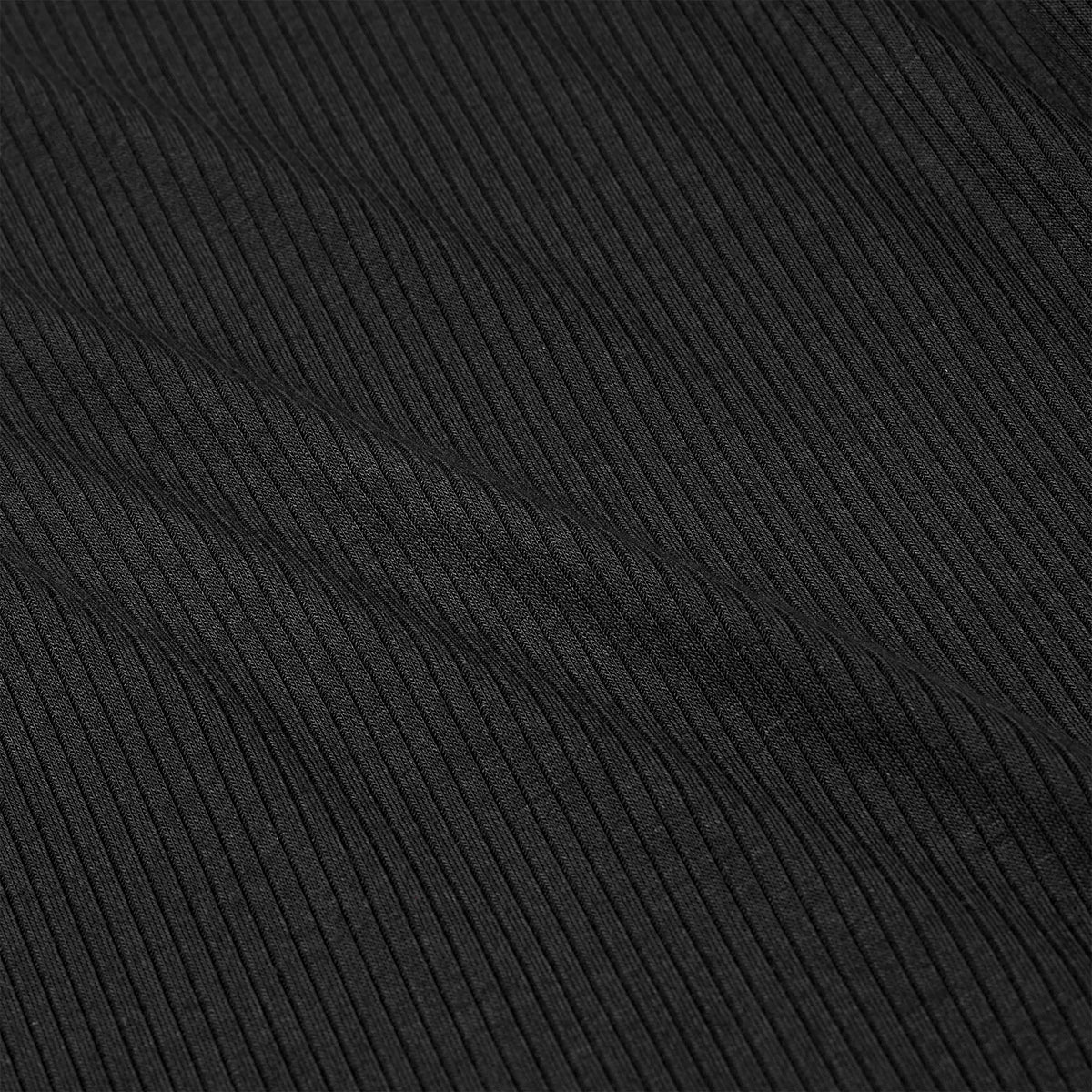 Women's Aidelene Long Sleeve Rib Tee - BLACK