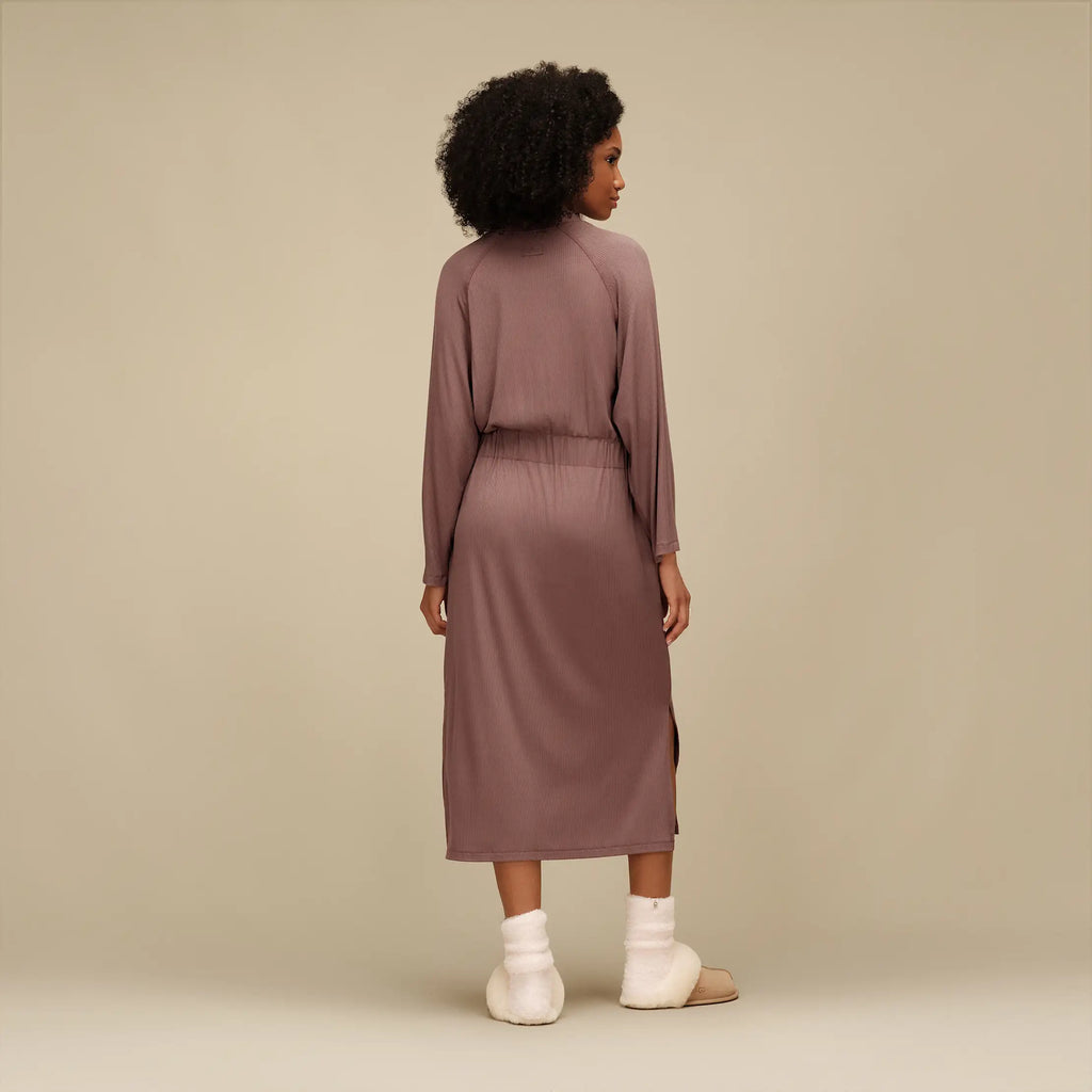 Women's Myra Rib Robe - ALLSPICE