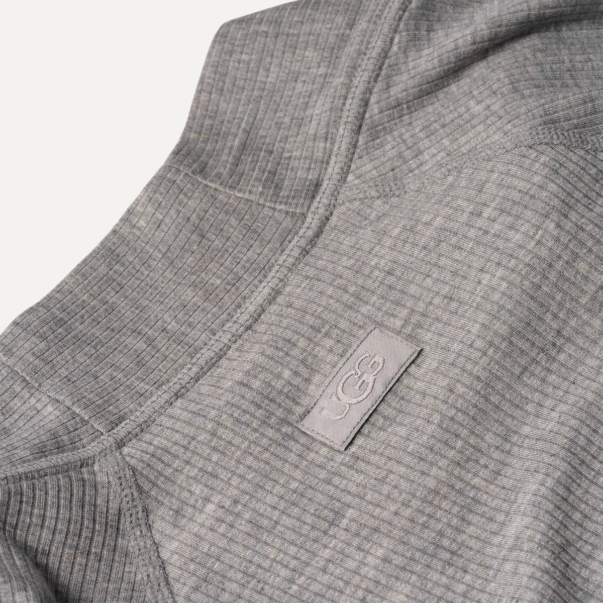 Women's Myra Rib Robe - GREY HEATHER