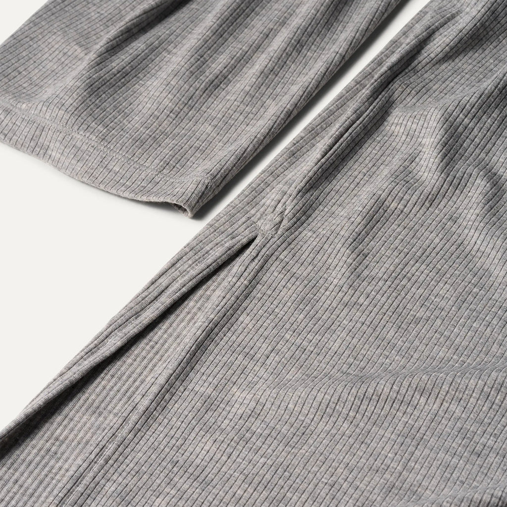 Women's Myra Rib Robe - GREY HEATHER