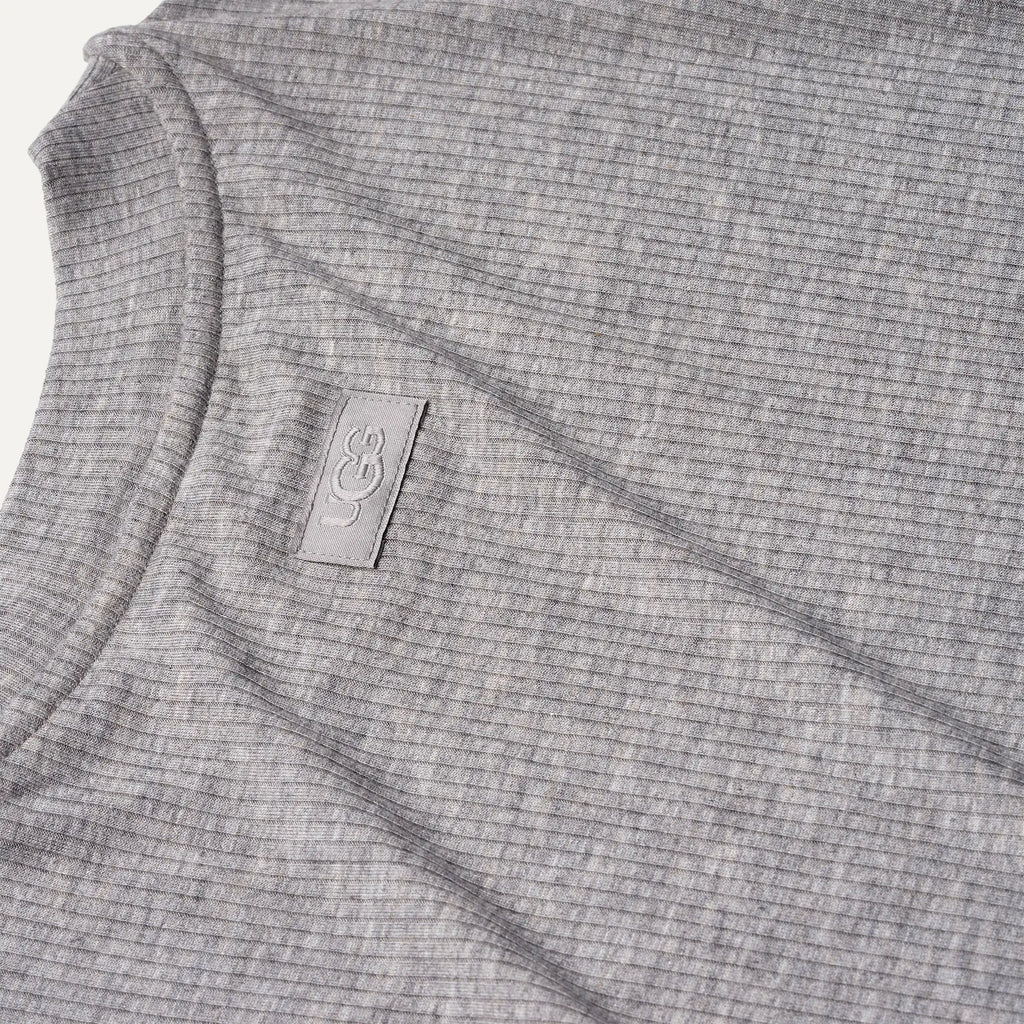 Women's Amarys Relaxed Rib Tee - GREY HEATHER