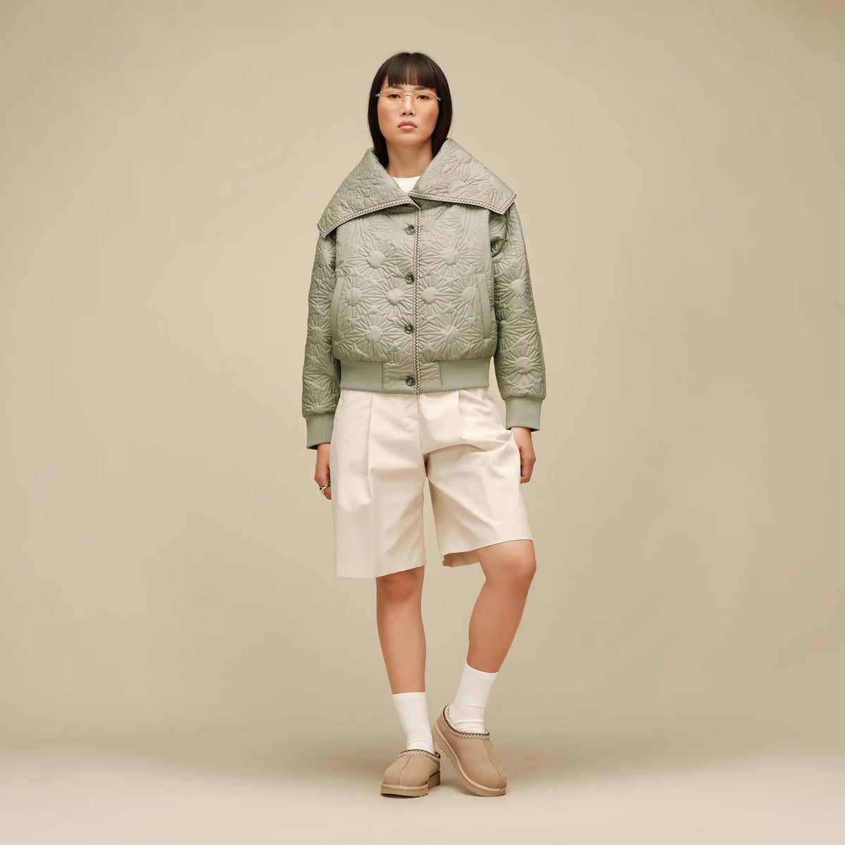 Women's Solein Oversized-Collar Jacket - VINITO