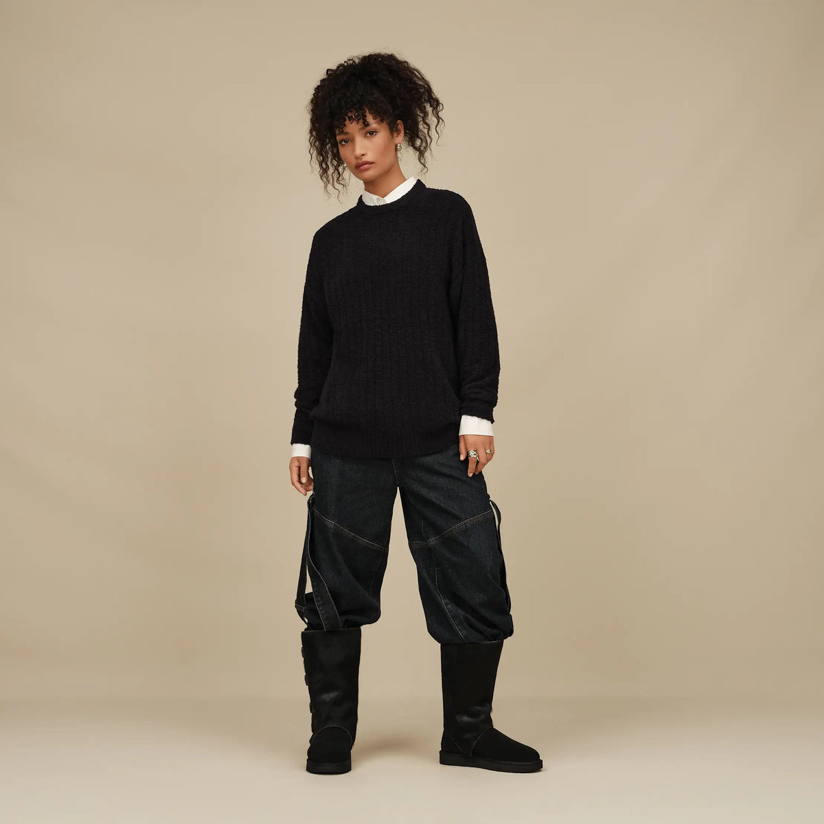 Women's Classic Tall Western - BLACK