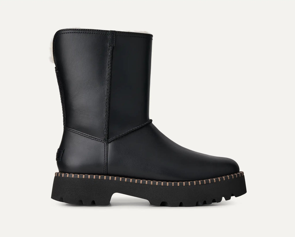 Women's Uptowner Short Boot - BLACK LEATHER