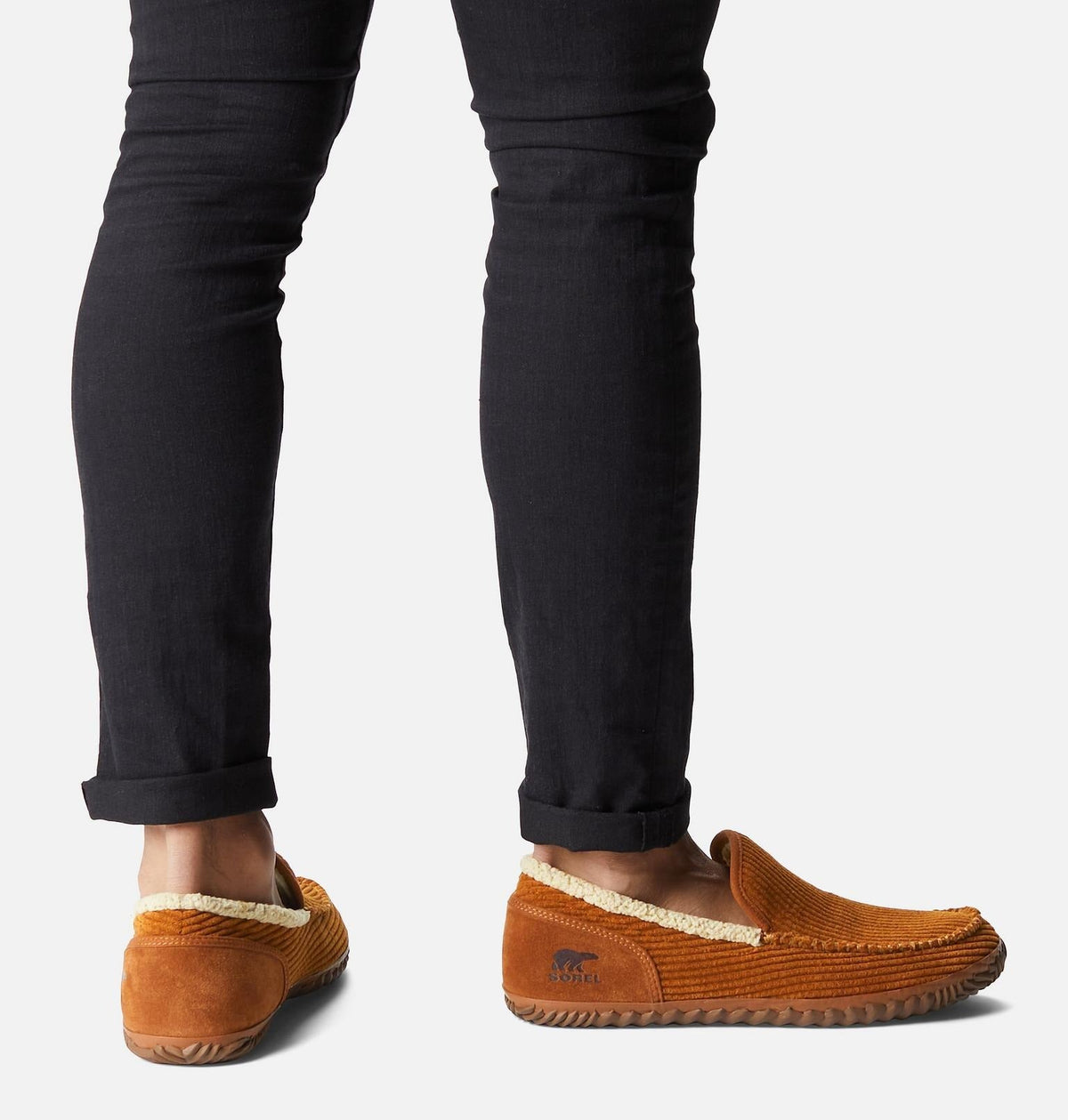 SOREL DUDE MOC™ Men's Slipper - Dark Amber, Burro