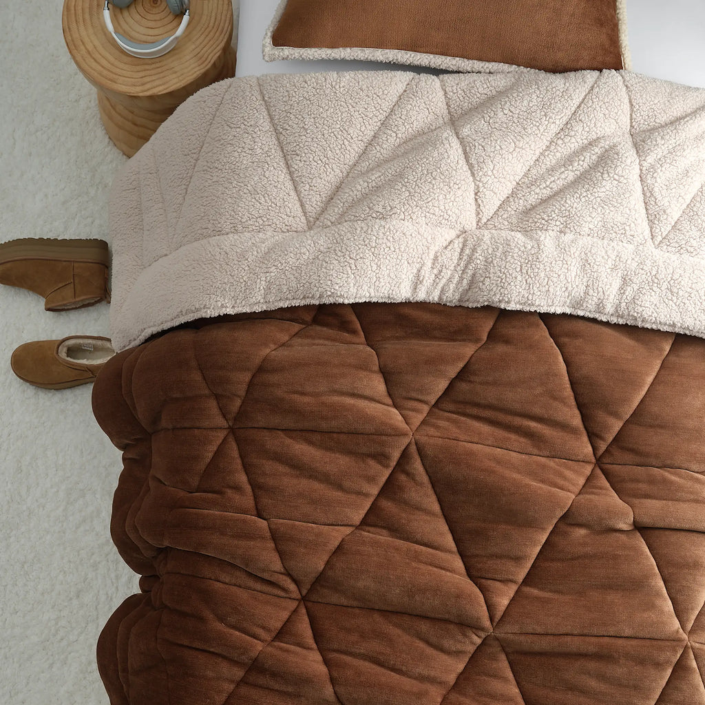 Home Avery Comforter Set Twin/TXL - CHESTNUT / CREAM