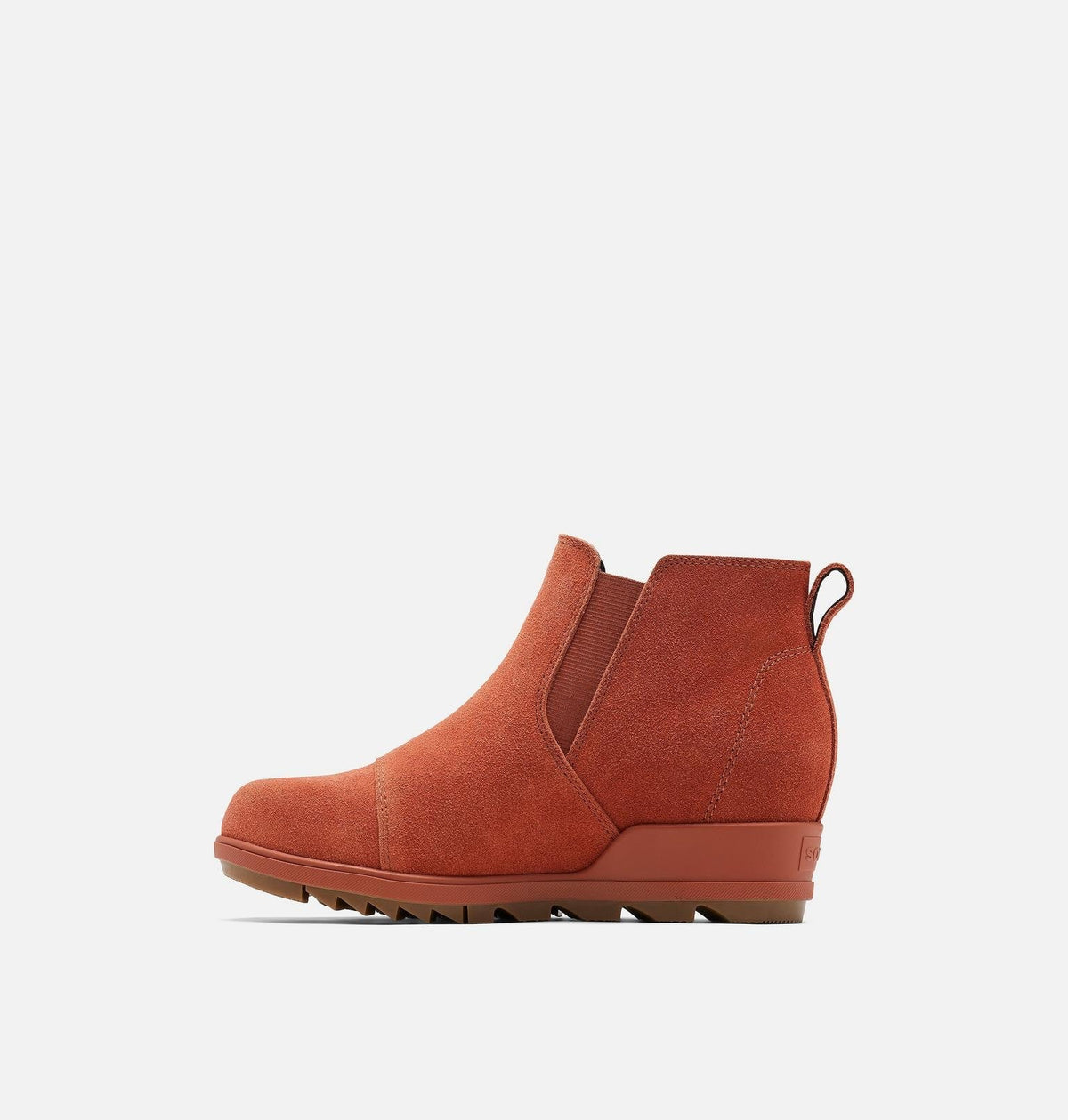 Women's Evie™ Pull-On Suede Bootie - Warp Red, Gum 10