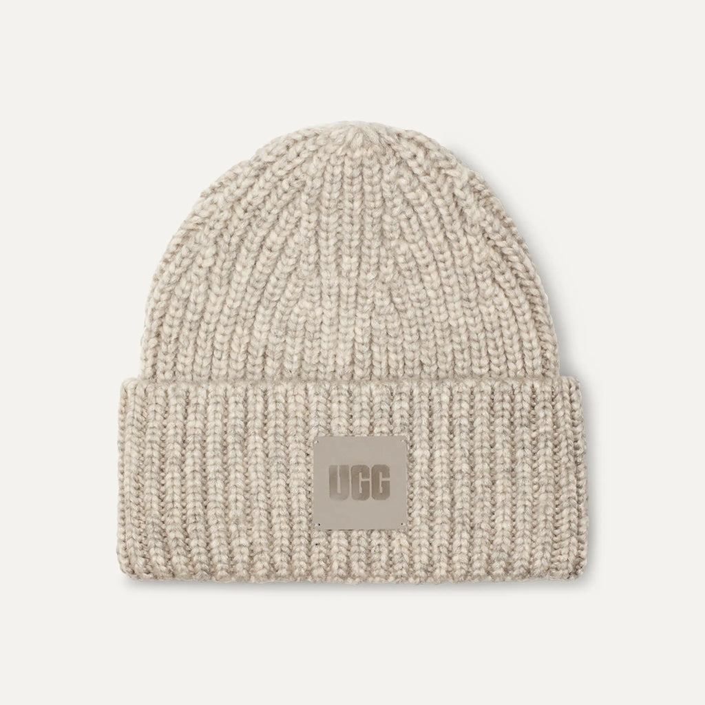 Women's Chunky Rib Beanie - LIGHT GREY