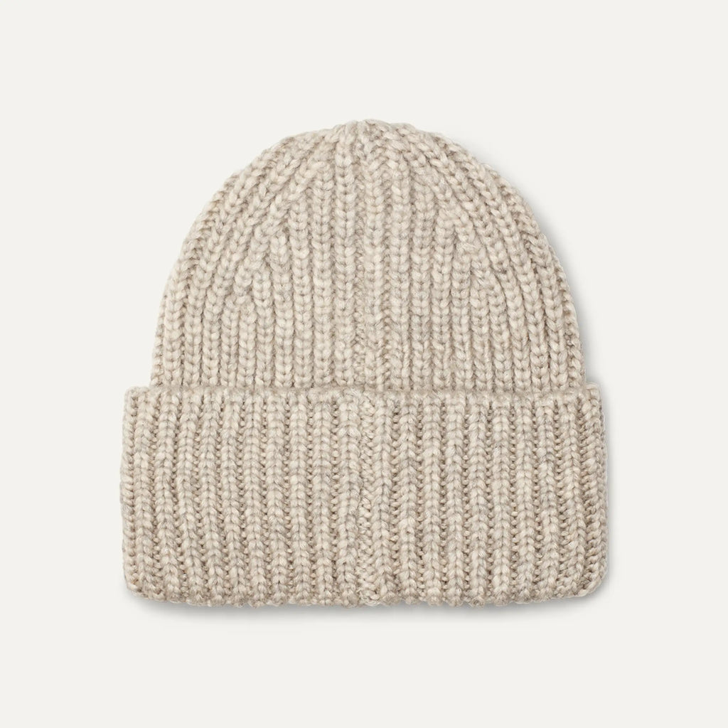 Women's Chunky Rib Beanie - LIGHT GREY