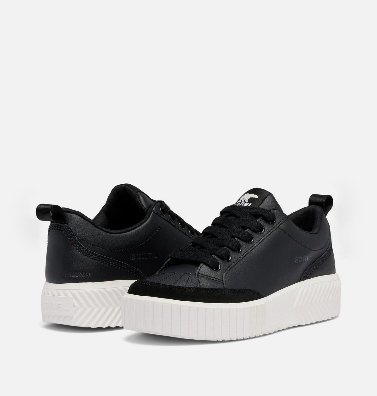 Ona Ave™ Low Waterproof Women's Sneaker - Black, Sea Salt