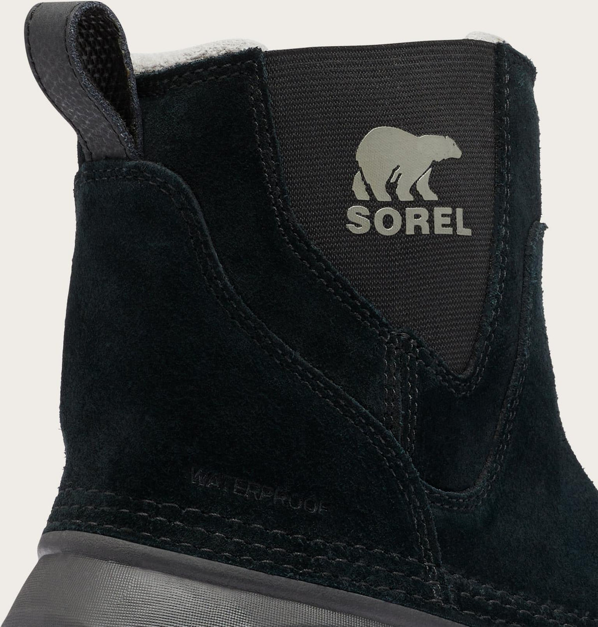BUXTON™ Pull On Men's Waterproof Boot - Black, Quarry