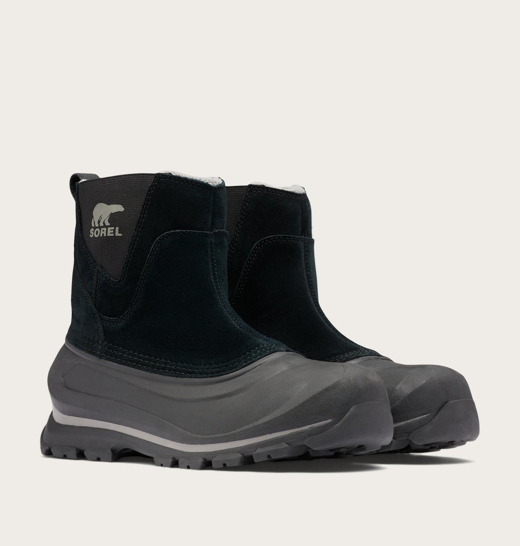 BUXTON™ Pull On Men's Waterproof Boot - Black, Quarry